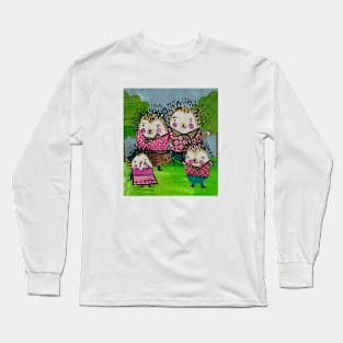 Hedgehog Family Long Sleeve T-Shirt